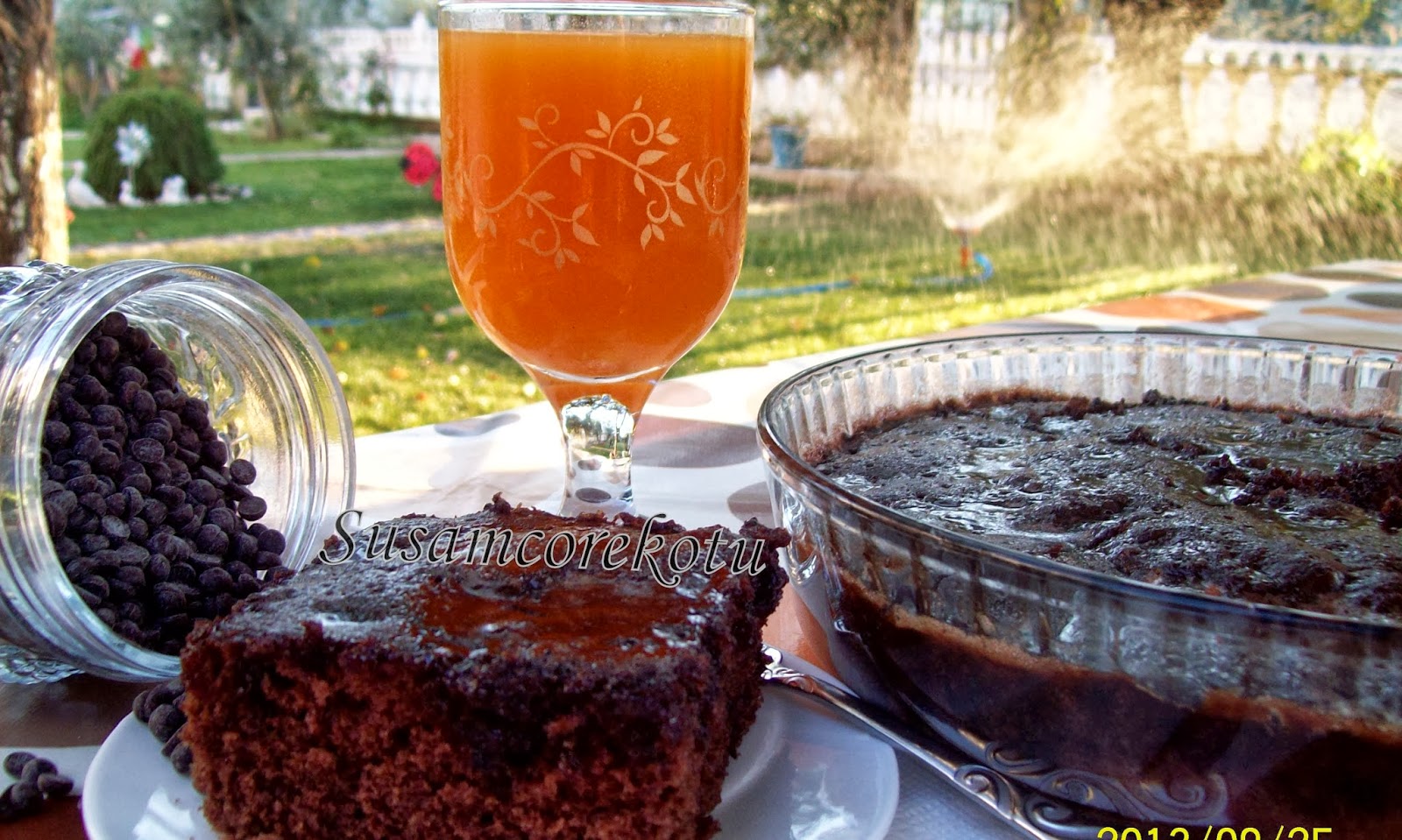 MİKRODALGA FIRINDA DAMLA ÇİKOLATALI ISLAK KEK Susam Çörek Otu