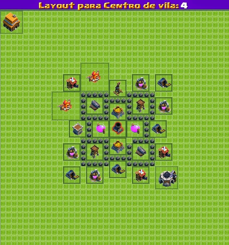 Dicas Clash Of Clans Layouts Cv Nivel 4 Dicas Clash Of Clans Layouts Cv Nivel 4