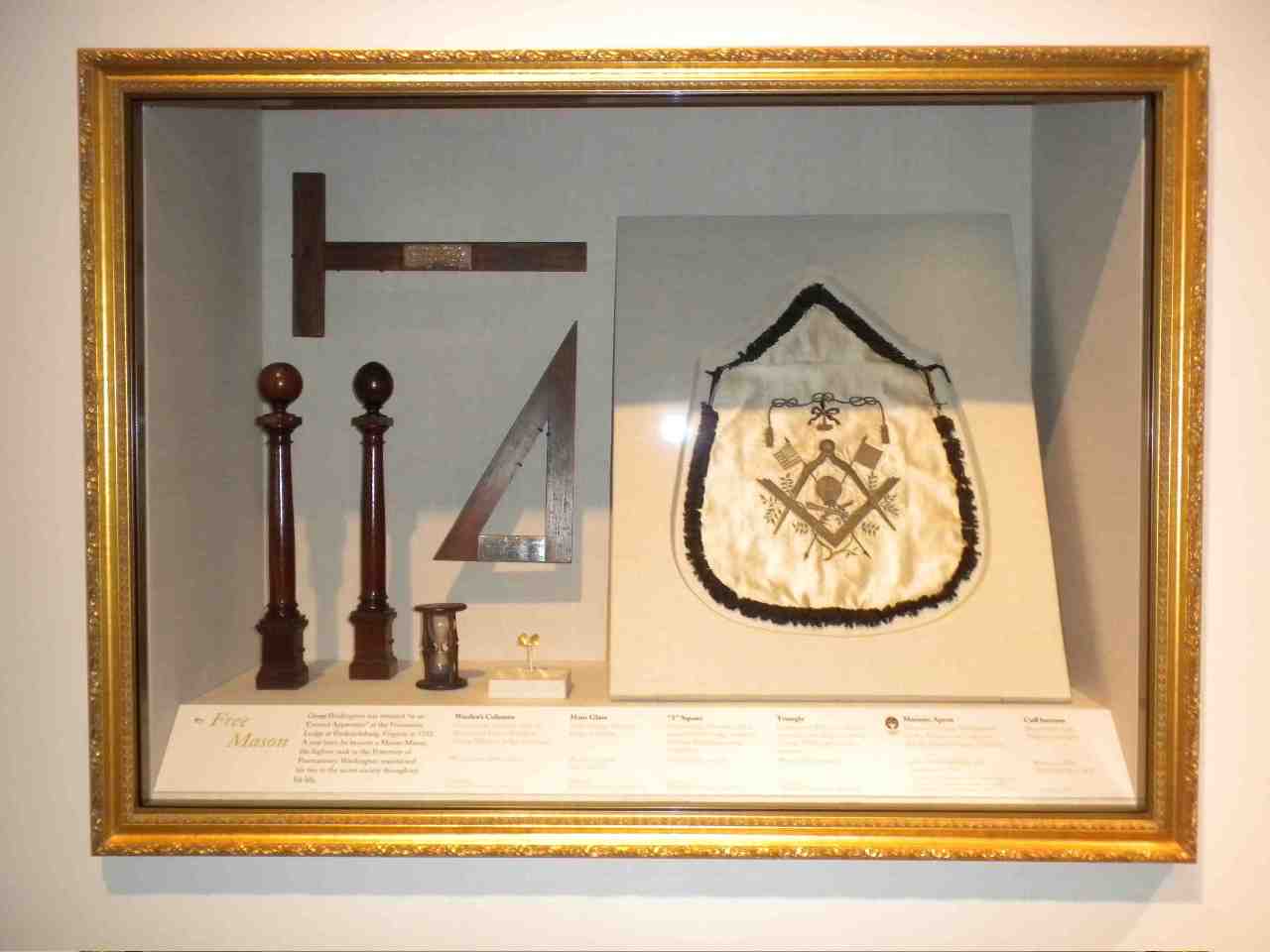 La Casa Del Mason George Washington Masonic Apron Displayed In Wva