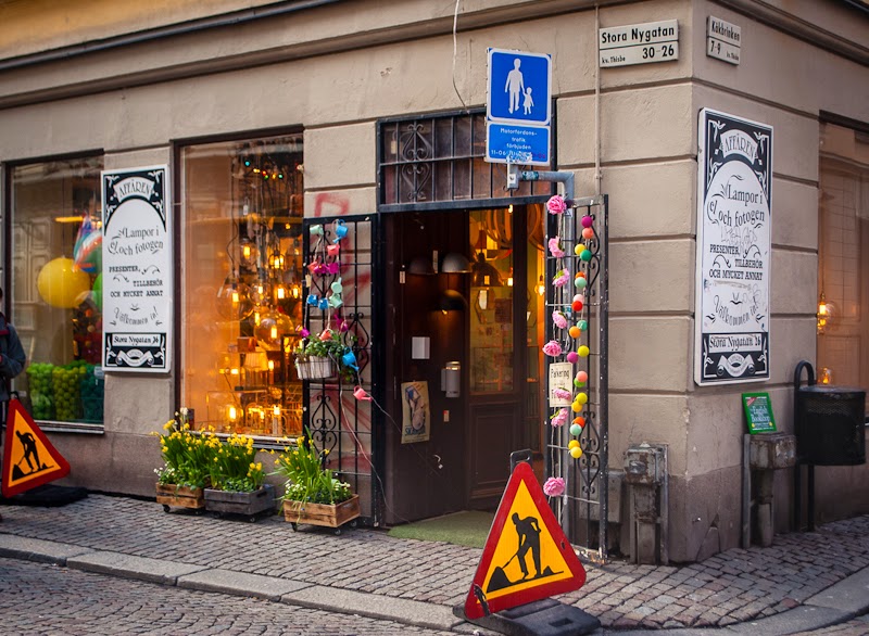 lighting store in gamla stan sweden stockholm