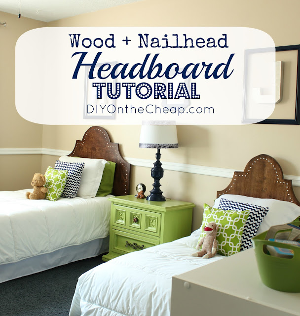 Wood + Nailhead Headboard Tutorial