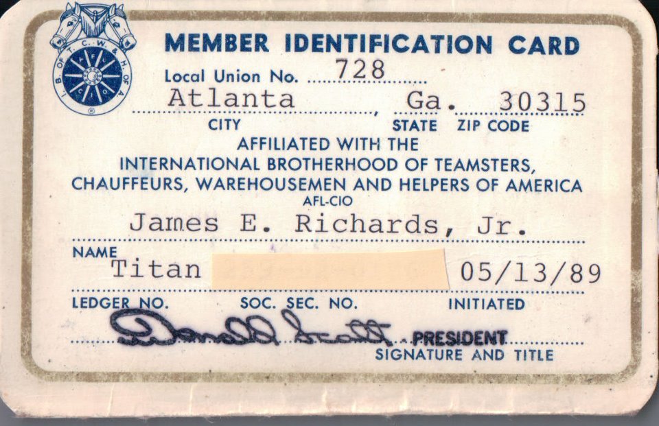 Teamster Nation Union cards, union pride on Facebook display today