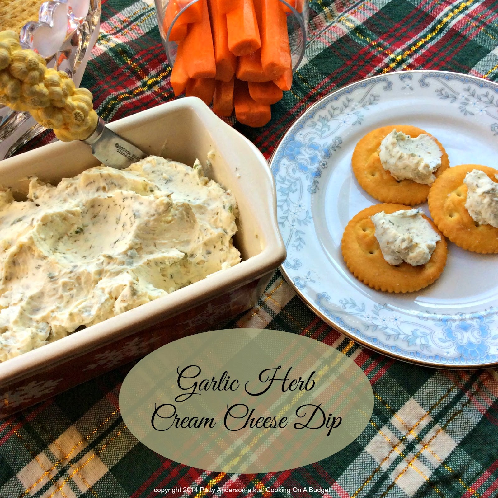 Cooking On A Budget Garlic Herb Cream Cheese Dip
