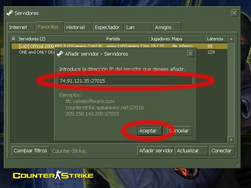 IP PARA JUGAR COUNTER EN INTERNET ip para jugar counter en internet:
