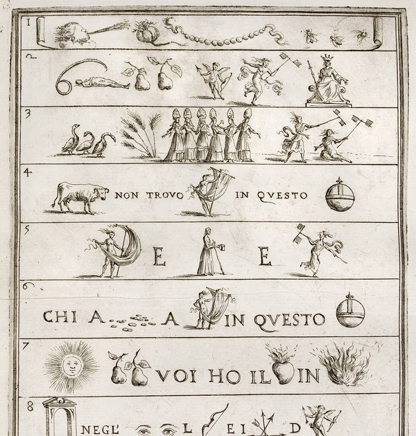 The Pines of Rome 19th century Italian Rebuses!