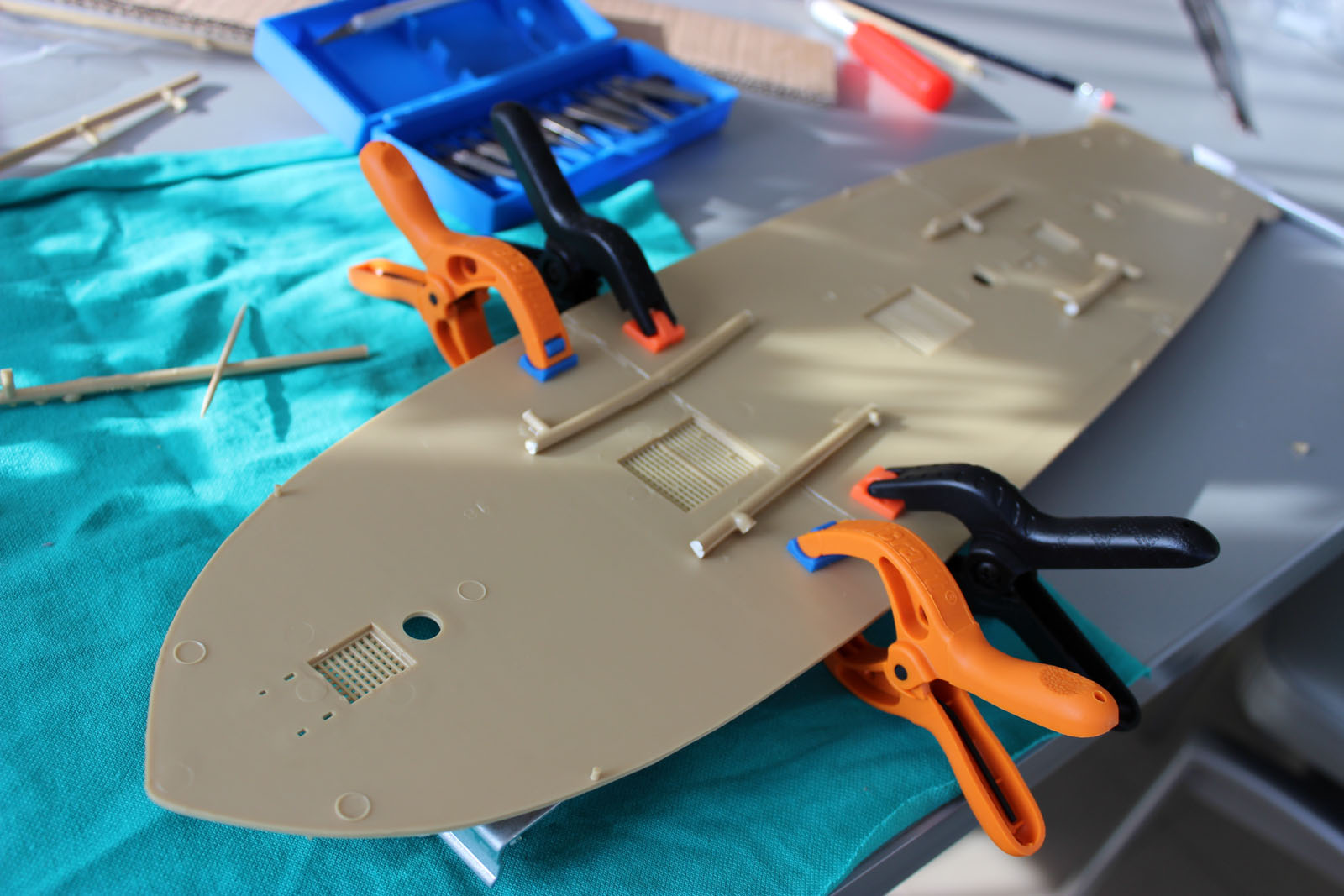 Sailing Ship Models USS Constitution Preparing the Gun Deck
