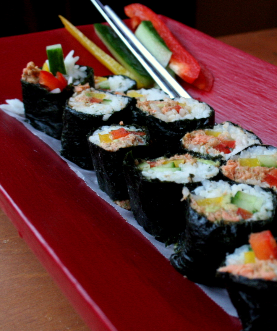 The Healthy Happy Wife Nori Rolls (Dairy and Gluten Free)