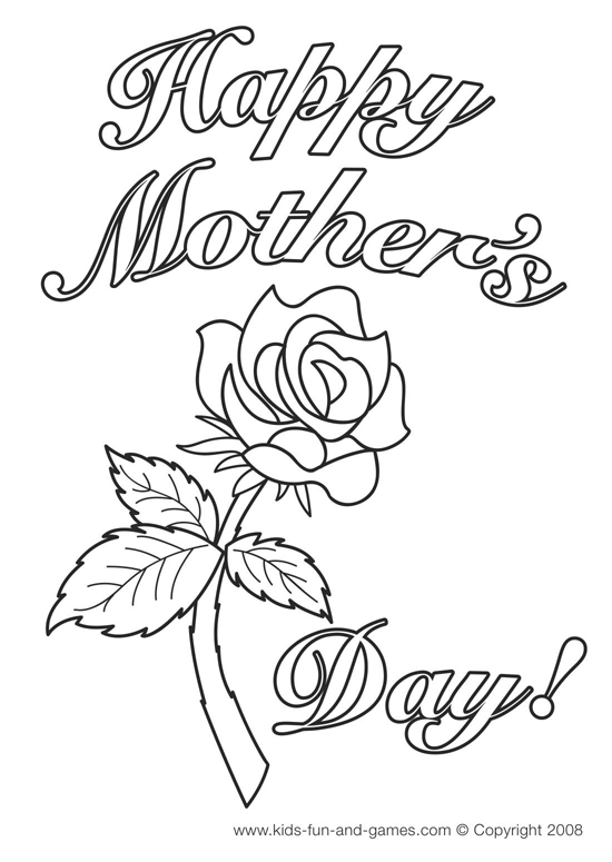 mothers day pictures to color. mothers day pictures to colour