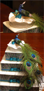 Delicious Peacock Wedding Cake Topper Photo Delicious Peacock Wedding Cake Topper Photo