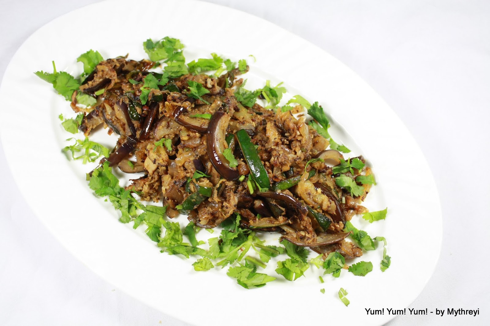 Yum! Yum! Yum! Eggplant and Zucchini StirFry