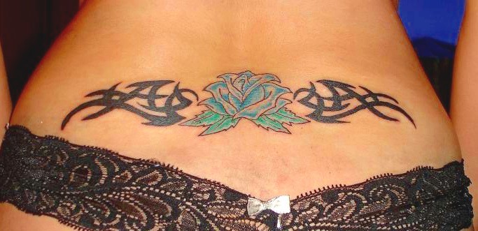 tattoos for women on back. lower back tattoos for girls edition 1