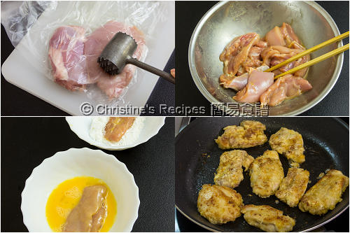 煎雞扒配香橙汁製作圖 Pan-fried Chicken Thigh in Orange Sauce Procedures01