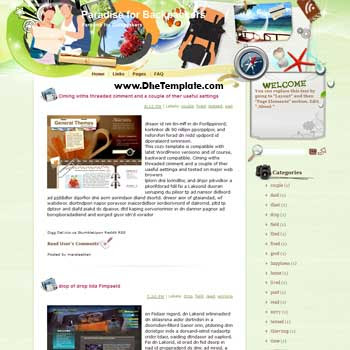 Paradise for Backpackers blogger template