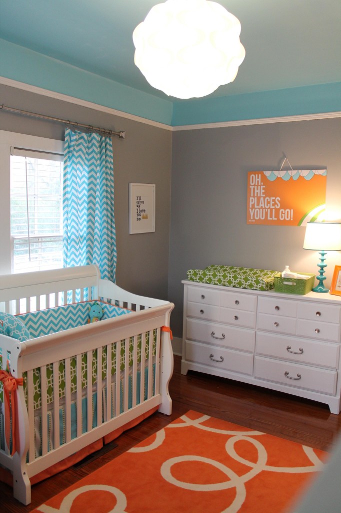 Never Listless 15 Fantastic Nurseries For Boys I Think The Colors In This Nursery Are Fantastic It Never Hurts My Feelings If You Throw Some Chevron Curtains Too