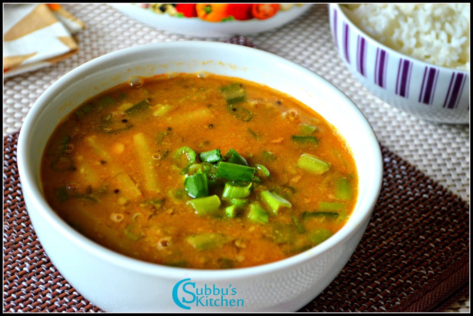 Spring Onion Sambar Recipe Spring Onion Sambar Recipe