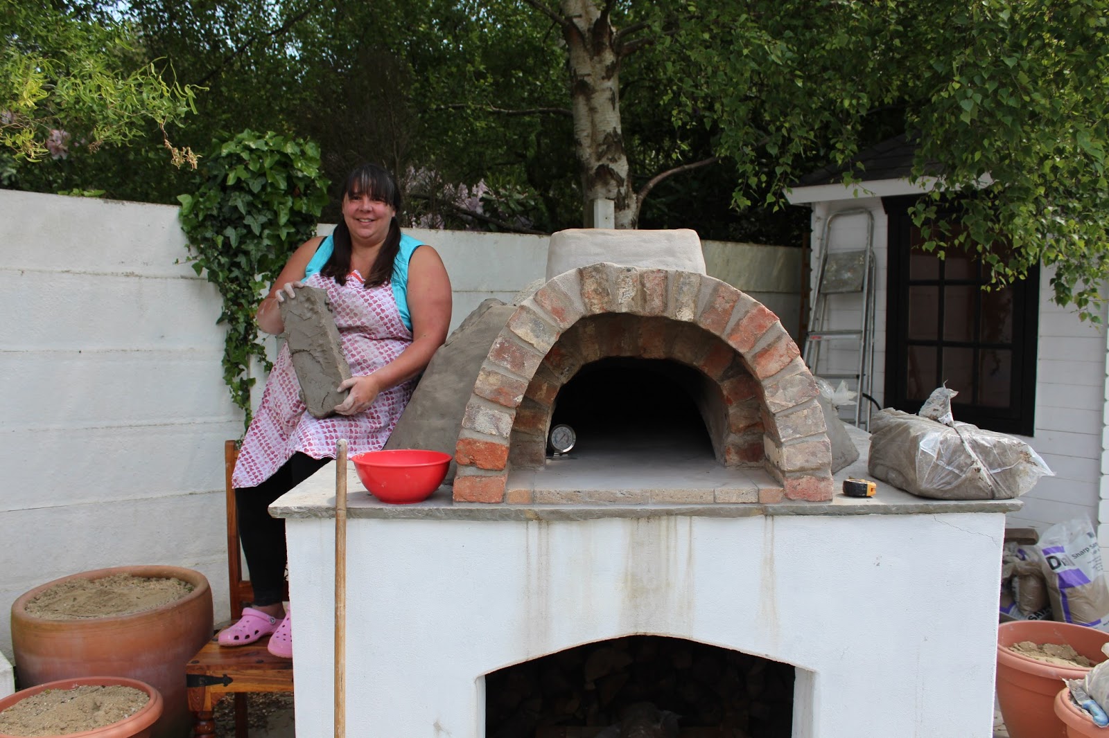 FLOWER POT KITCHEN CLAY OVEN BUILDING YOUR WOOD FIRED PIZZA OVEN