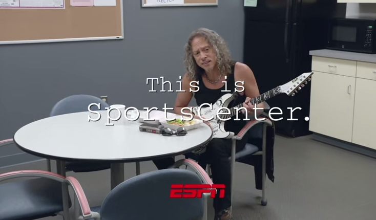 SportsCenter Commercial by Metallica band