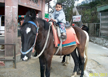 Kavya on Horse