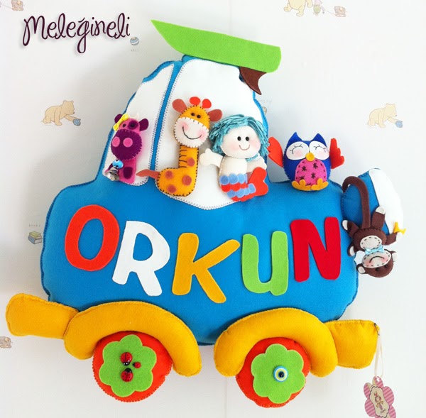 Meleğin Eli Bebek kapı Süsleri Arabalar