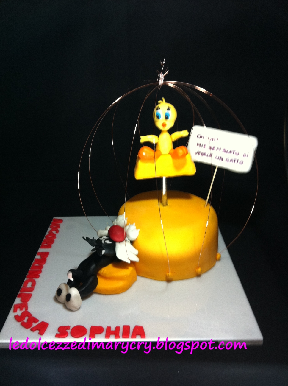 Piattino Da Dolce Titti &amp; Silvestro Egan - D.19 Cm, Bone China, Microonde