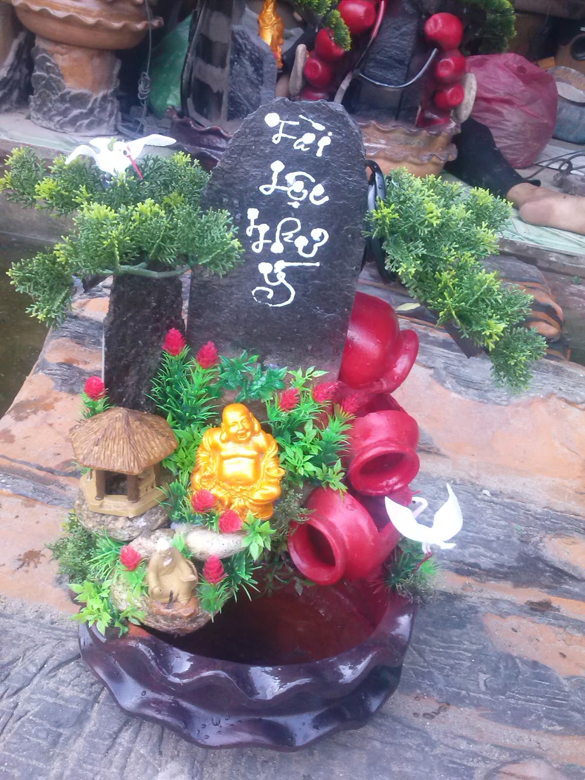 Thác nước phong thủy để bàn mẫu mã đa dạng - 9