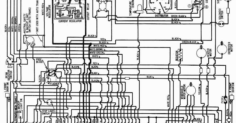 1958 Studebaker and Packard Golden Hawk and Packard Hawk Wiring Diagram