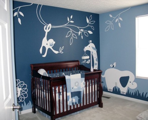 Cuartos de bebé en azul - Ideas para decorar dormitorios
