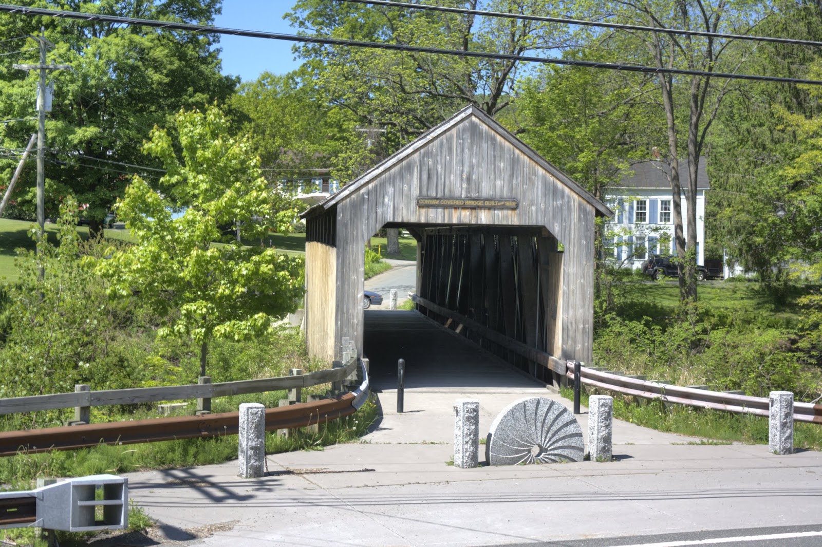 Life, On A Bridged Burkeville Covered Bridge, Conway, MA