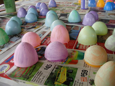 Painted Plastic Easter Eggs Tutorial