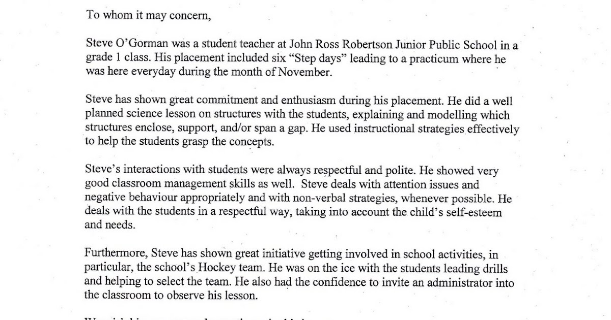 professional teaching portfolio reference letter chris leadership letter of recommendation