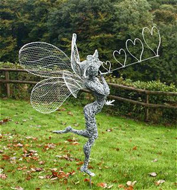 Incredible Fairy Wire Sculptures Turn Any Backyard Into A Magical