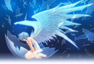 Cool Blue Anime Angel HD Wallpapers