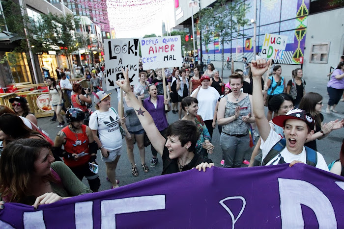 Une marche contre la lesbophobie