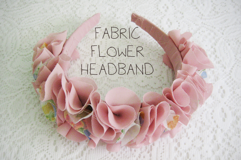 Wear The Canvas DIY Fri Fabric Flower Headband