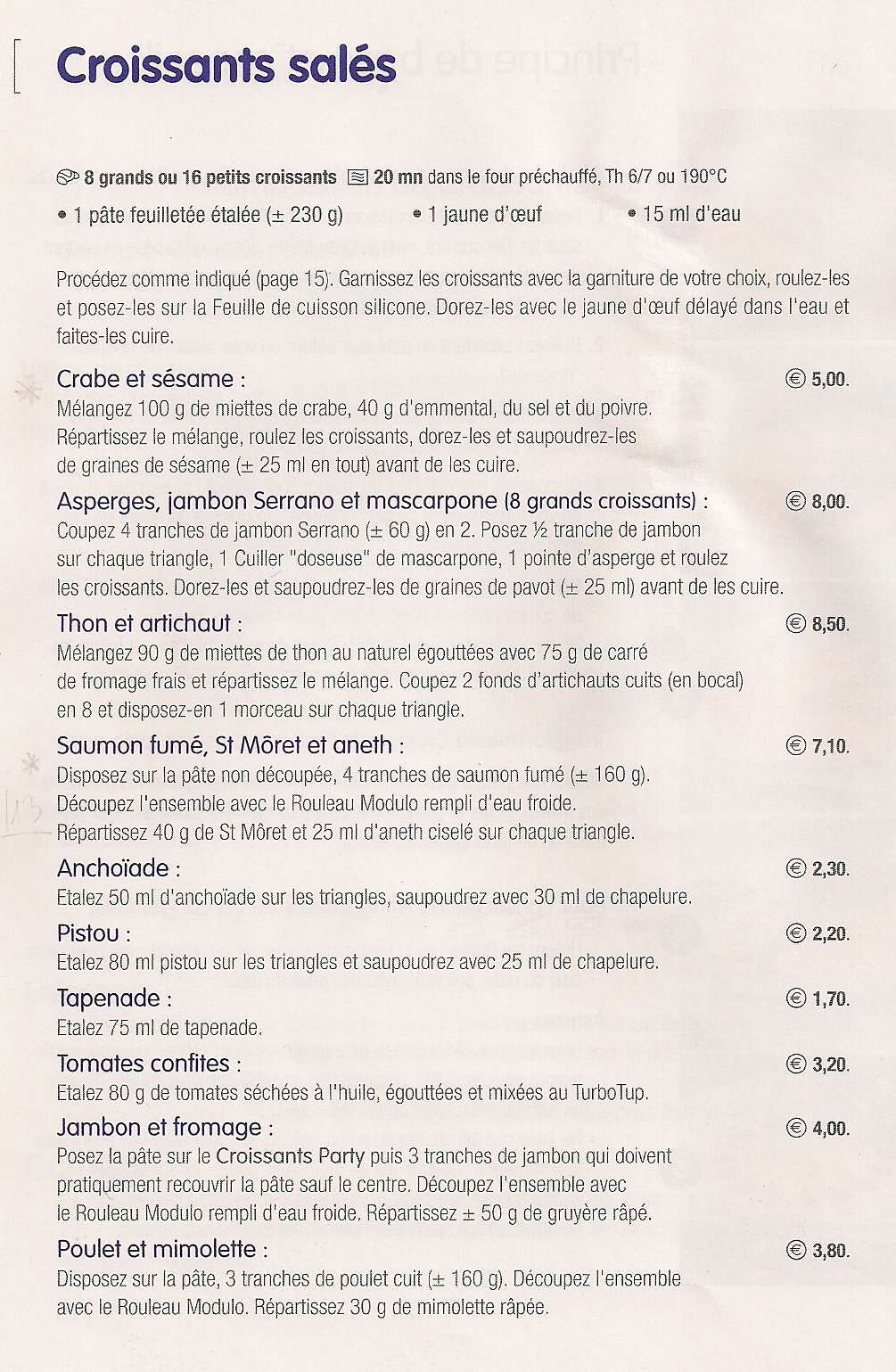 L Atelier Des Tuppergourmandes Avec Le Croissant Party Pour L