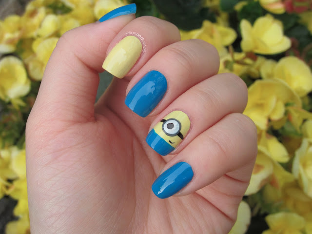 4. Minion Nail Art for Beginners - wide 3