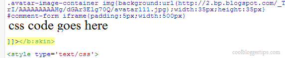 CSS code placement customize-label-widget-blogger