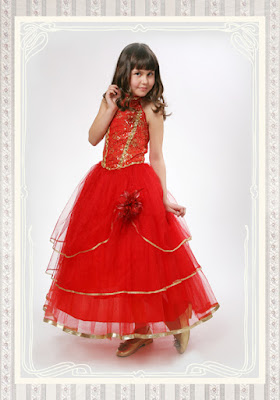 مجموعة ازياء اطفال باللون الاحمر Baby+Dresses-11