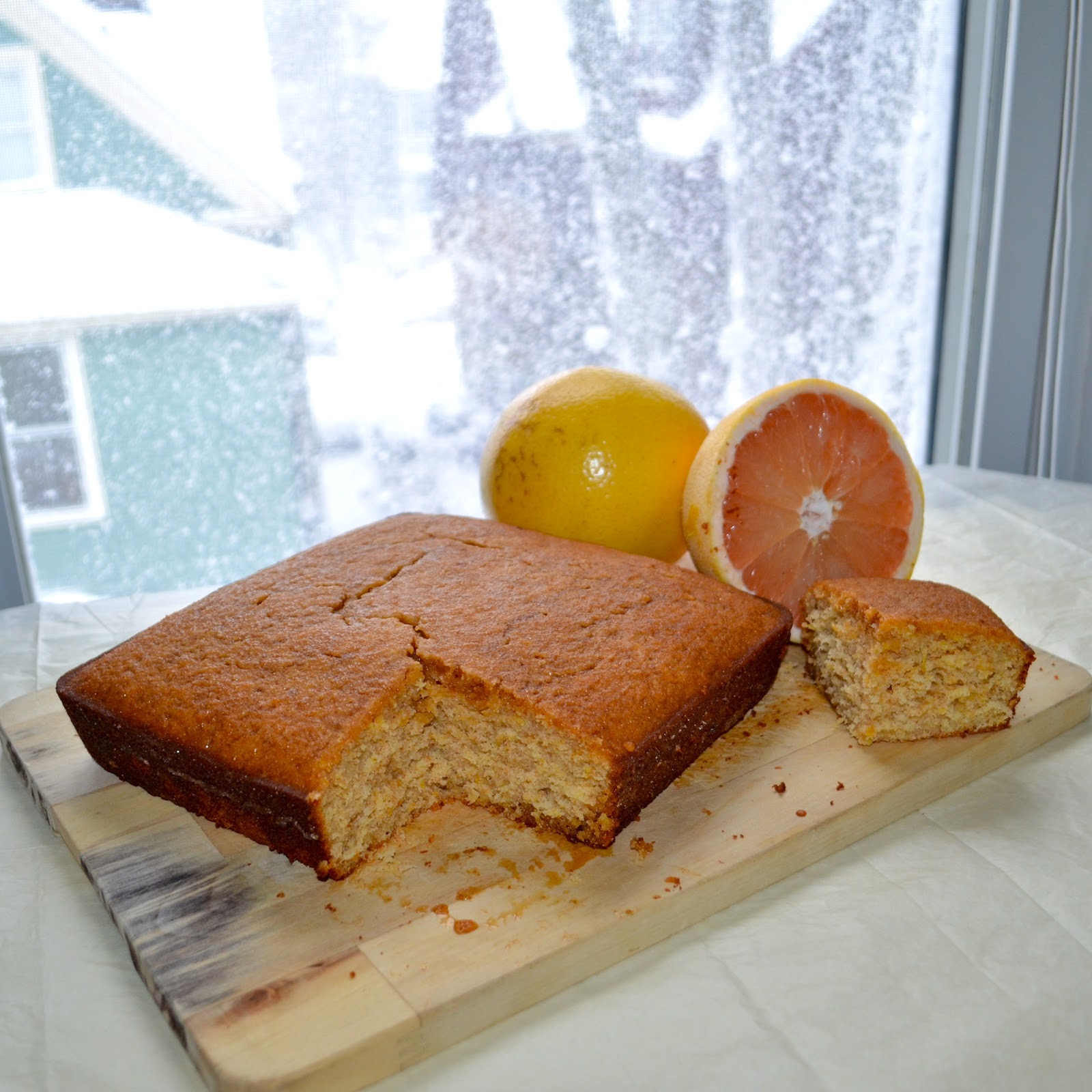Young Idealistic Baker Grapefruit Cake for Breakfast