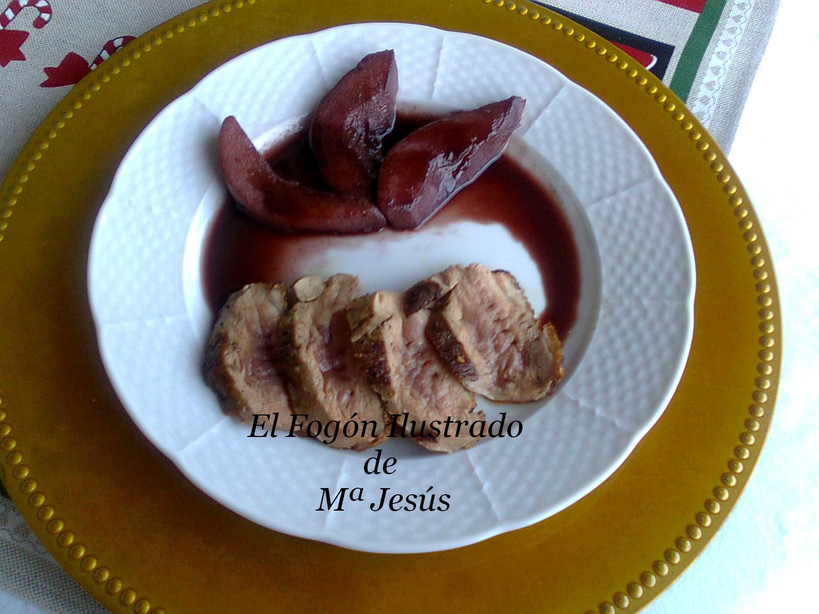 Magret de pato con salsa de vino El fogón ilustrado