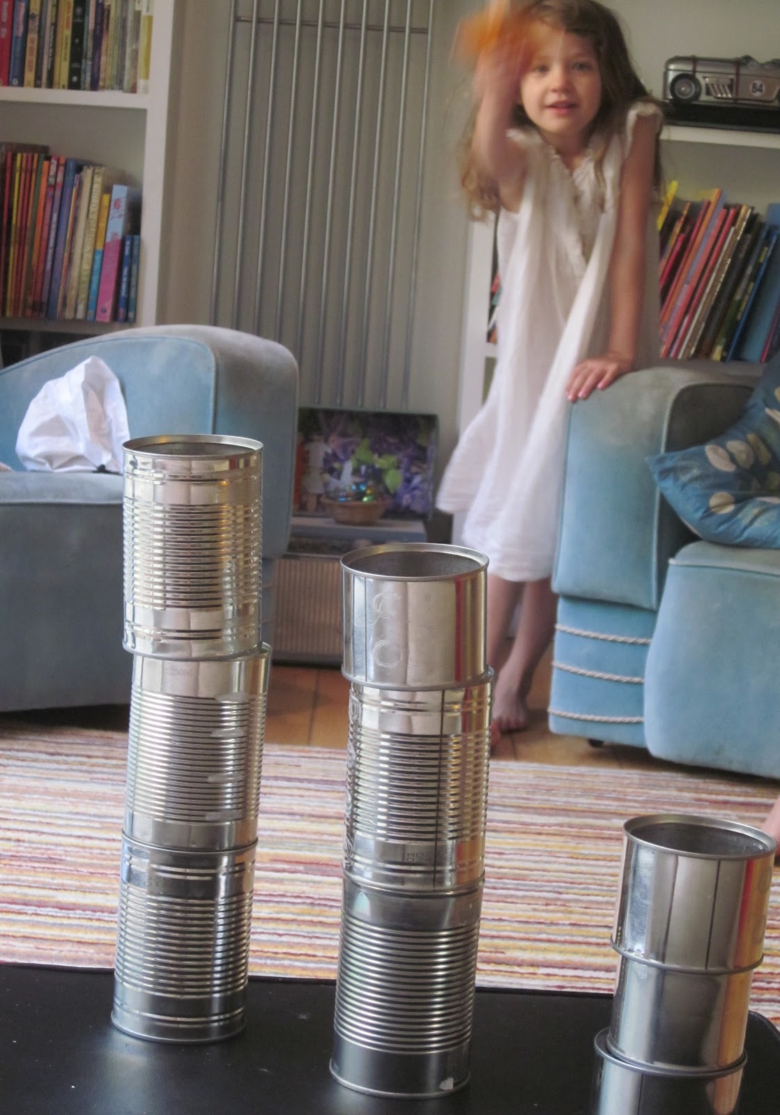 Adventures at Home Beanbag tin can alley