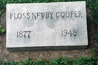 Tombstone of Florence (Newby) Cooper, Glen Cove Cemetery, Knightstown, Indiana