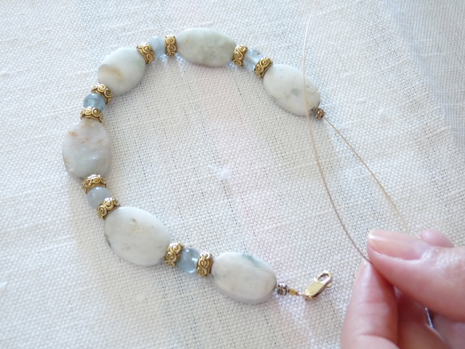 How to String Beads, Add a Clasp, and Use a Set of Crimp Pliers (Plus a