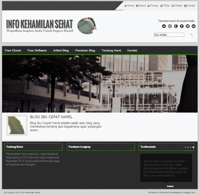 Kumpulan Template Blogger SEO Friendly & Responsive Terbaik 2014