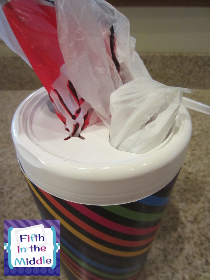 Optimum Organization Grocery Bag Containers Fifth in the Middle