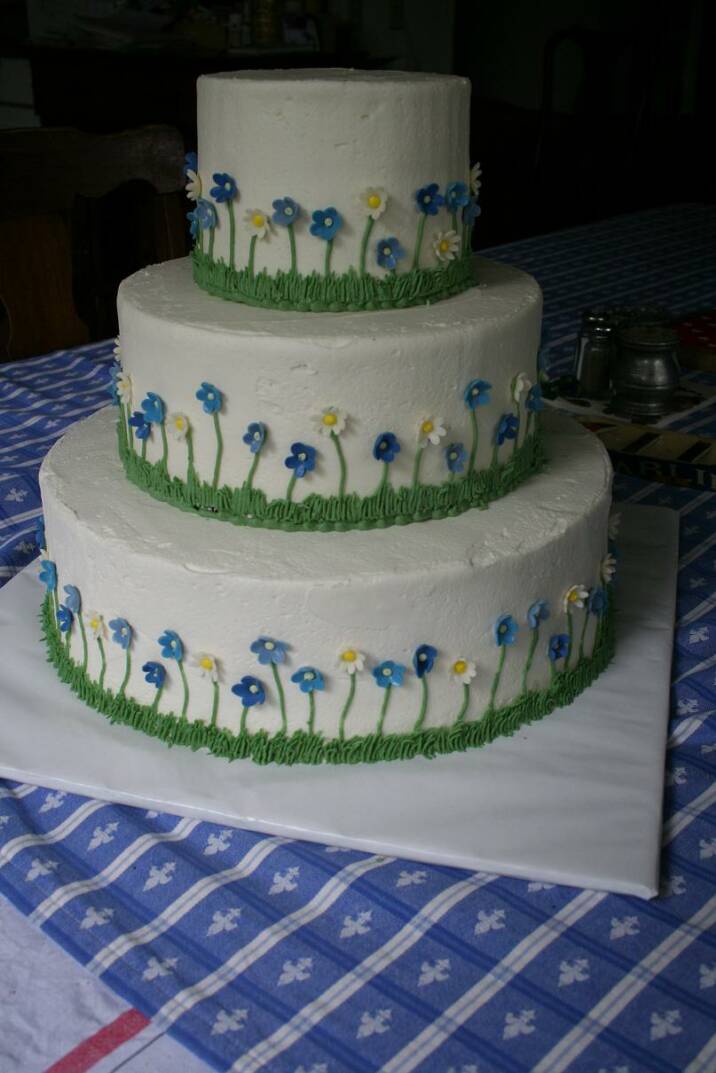 Blue and Green wedding Cakes