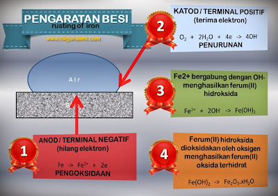 Proses pengaratan besi