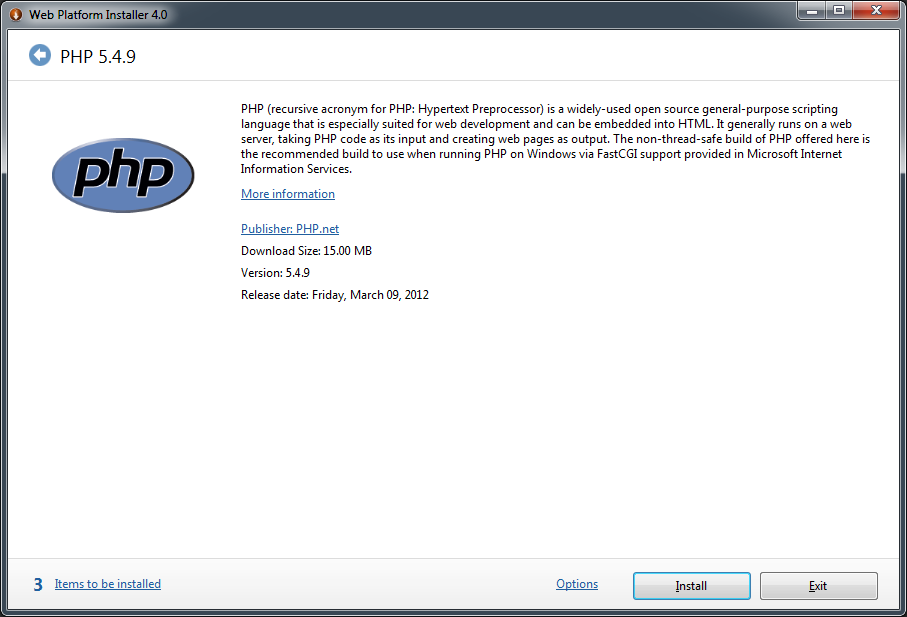  Php 5.4  Windows -  2
