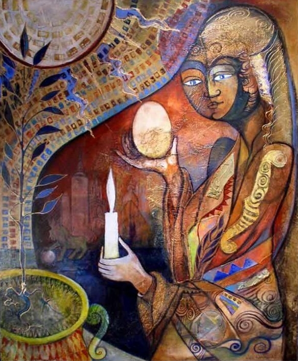 Didier Delamonica 1950 | French Mystical Fantasy painter