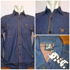 Kemeja Chambray Denim DC ADA STOCK Dijual oleh Distro Karambie Rp 135.000